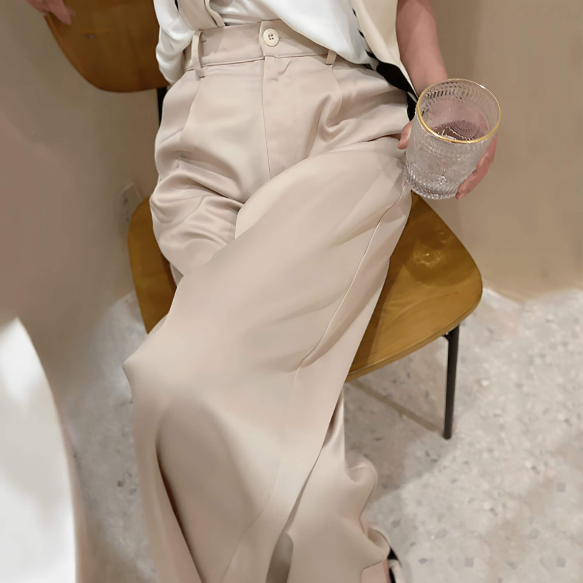 Pantalon Femme en Satin Lurneal