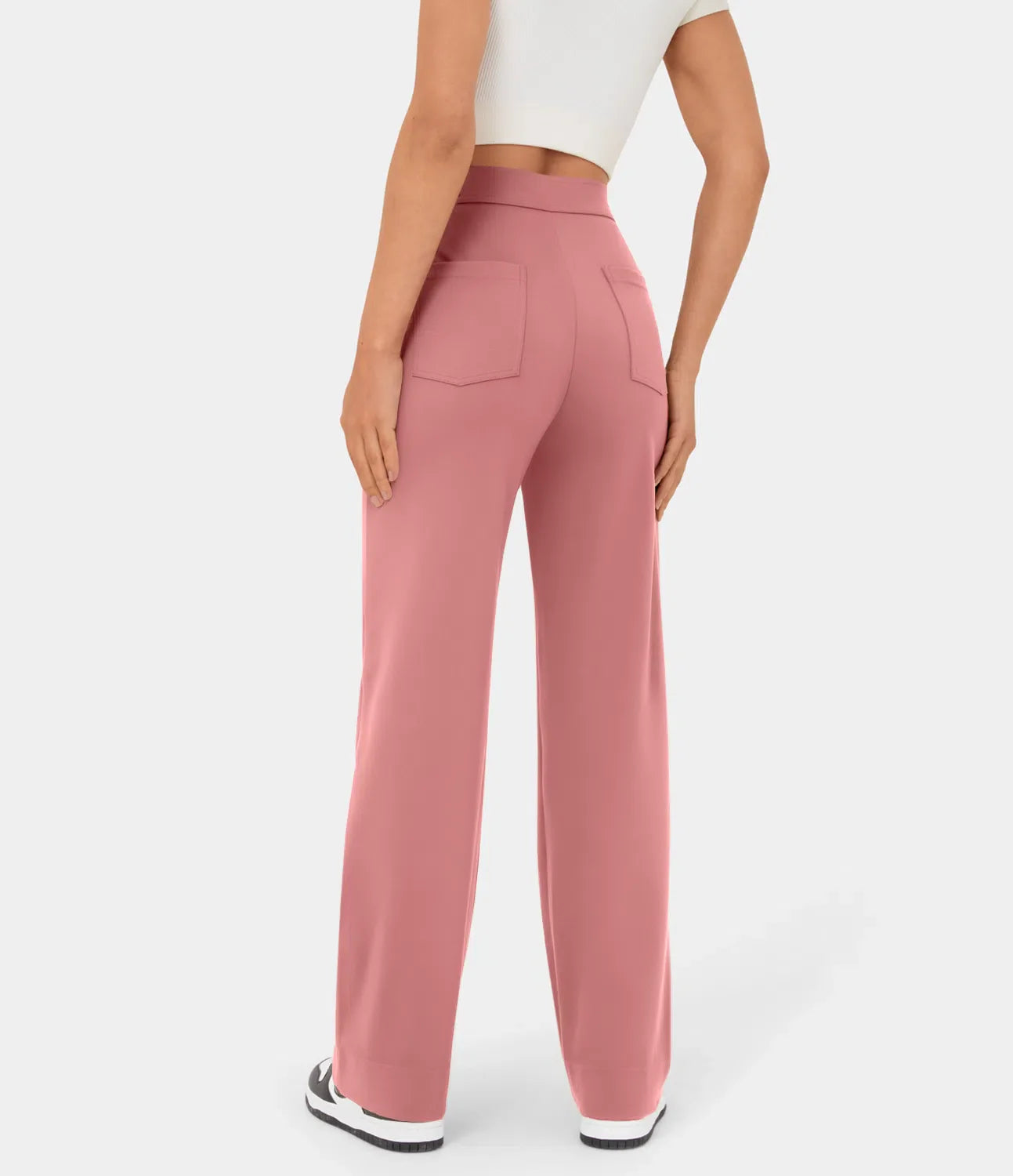 Pantalon de Taille Haute et Élastique Chic