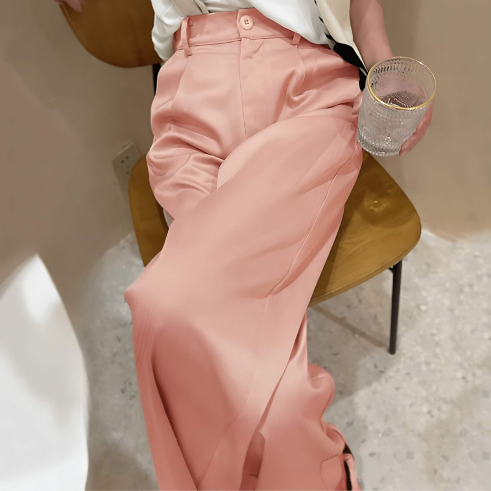 Pantalon Femme en Satin Lurneal