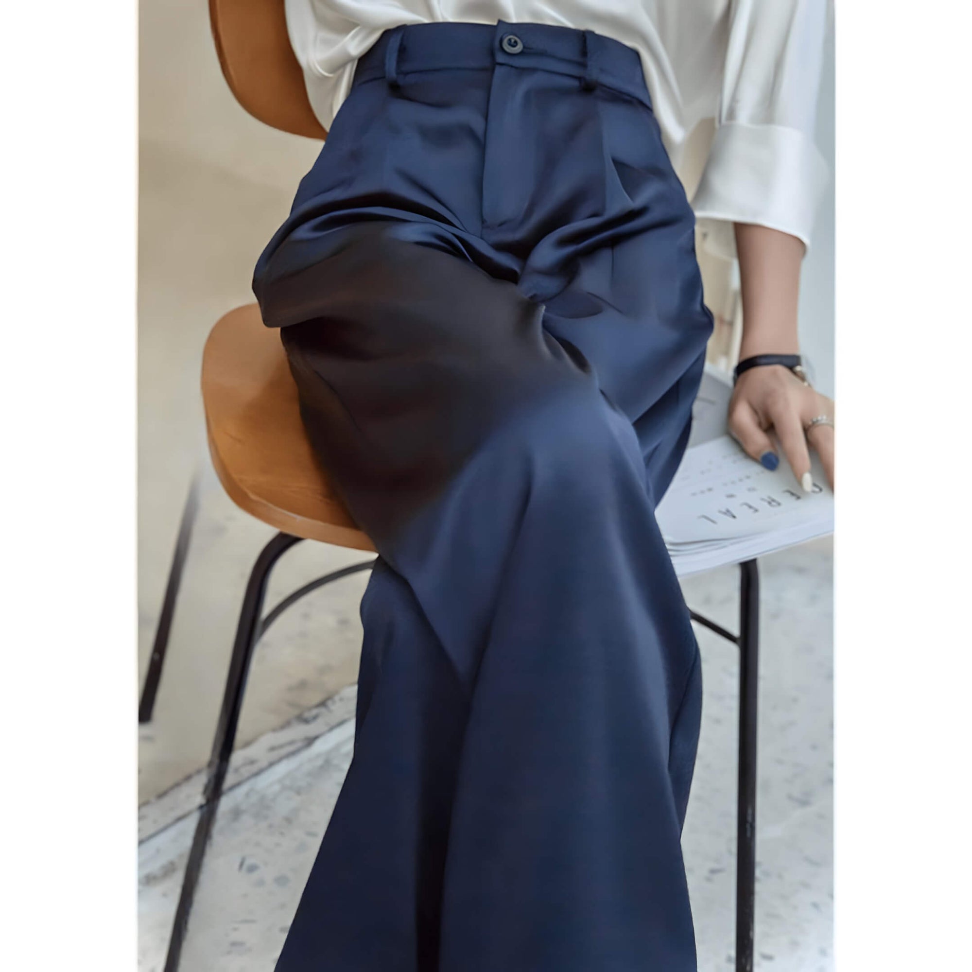 Pantalon Femme en Satin Lurneal