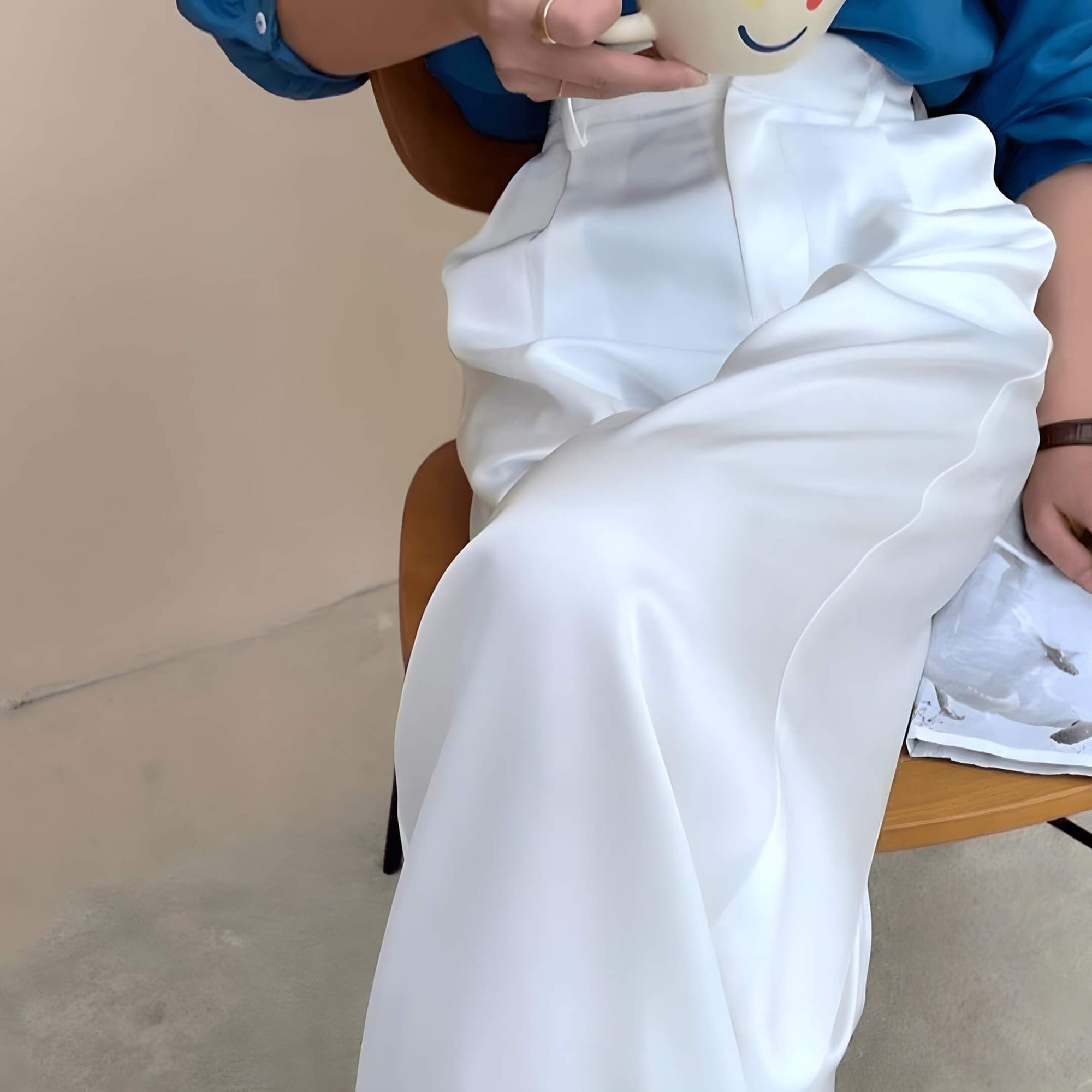 Pantalon Femme en Satin Lurneal