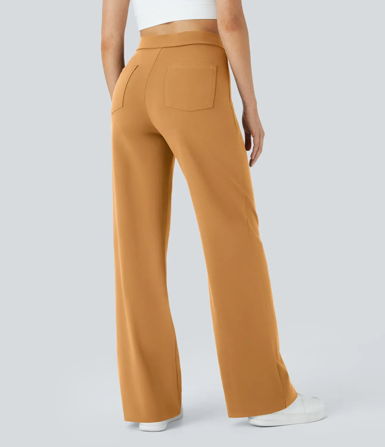 Pantalon de Taille Haute et Élastique Chic