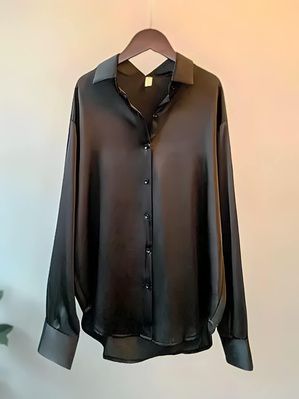 Chemise Basique en Satin Oslo