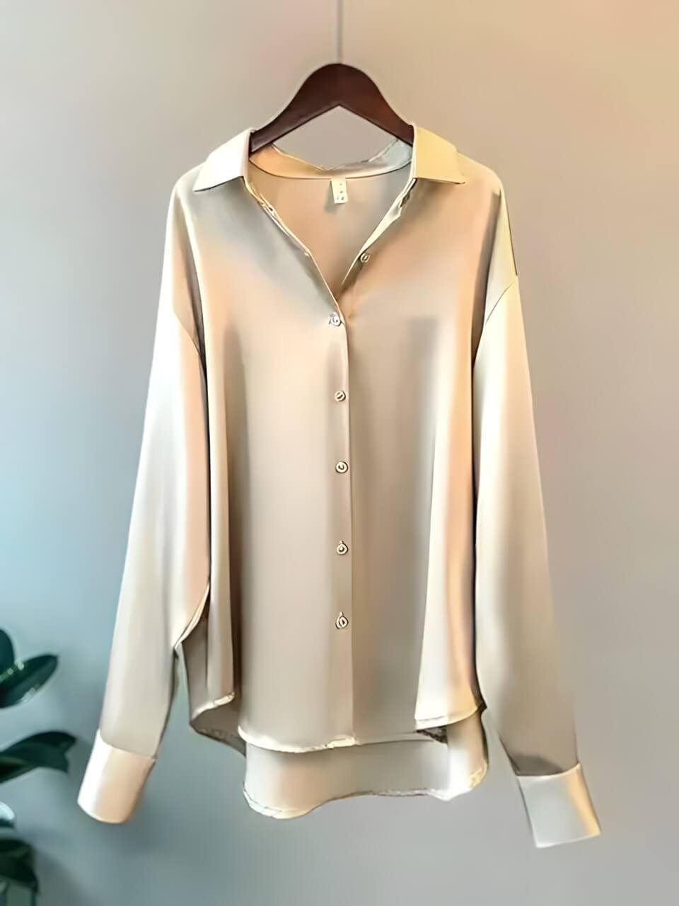 Chemise Basique en Satin Oslo