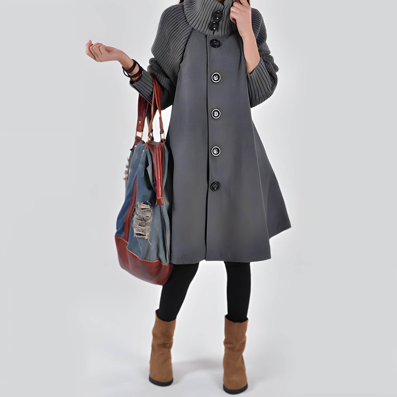 Manteau en Laine Foulée Dakota
