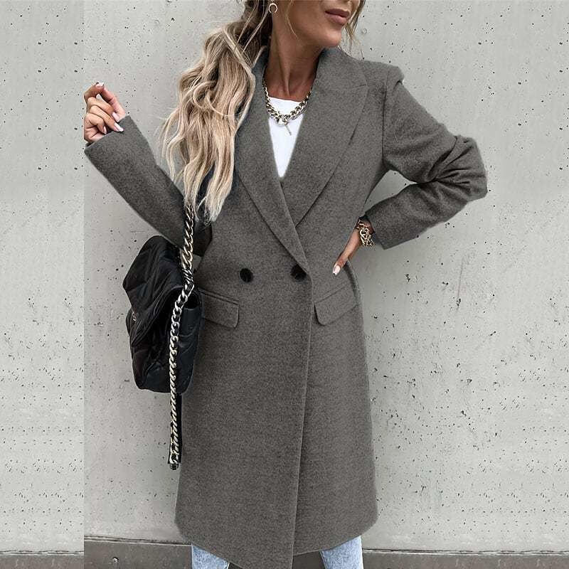Manteau Long en Laine Foulée Léonie