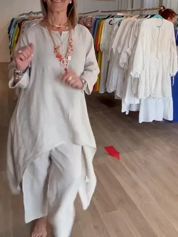 Ensemble Long en Lin pour Femme Elenia