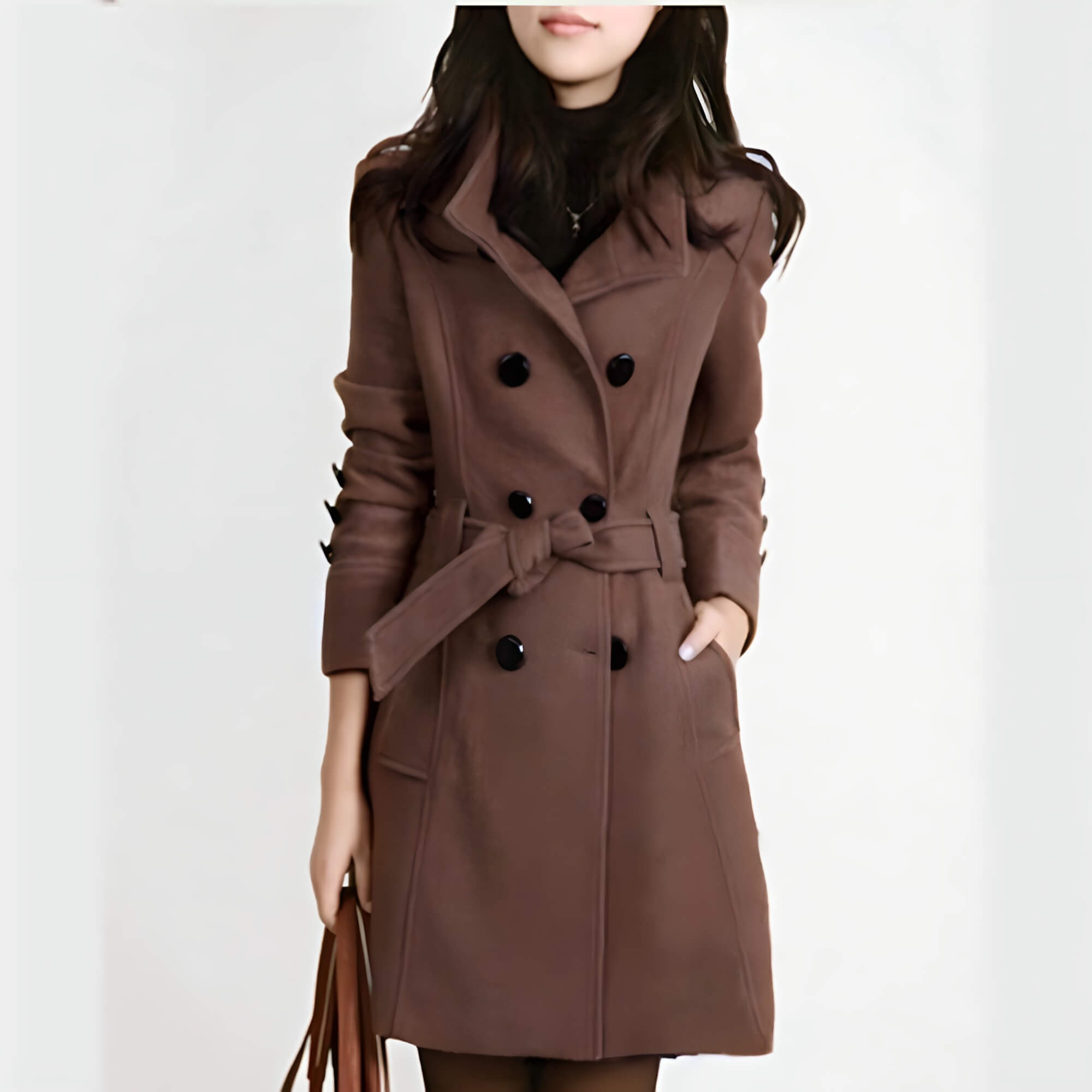 Manteau Féminin en Laine Foulée Chantal