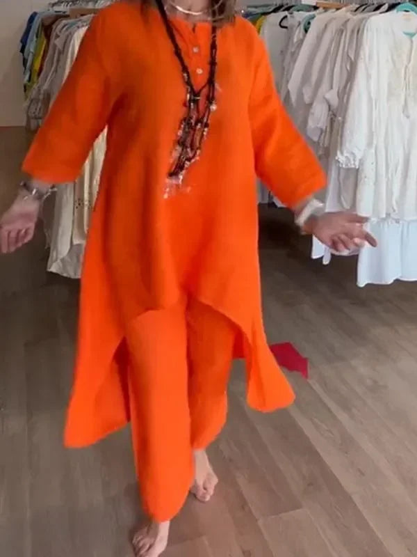 Ensemble Long en Lin pour Femme Elenia