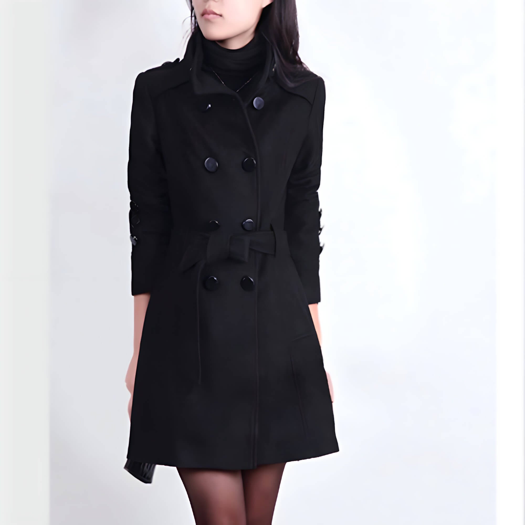 Manteau Féminin en Laine Foulée Chantal