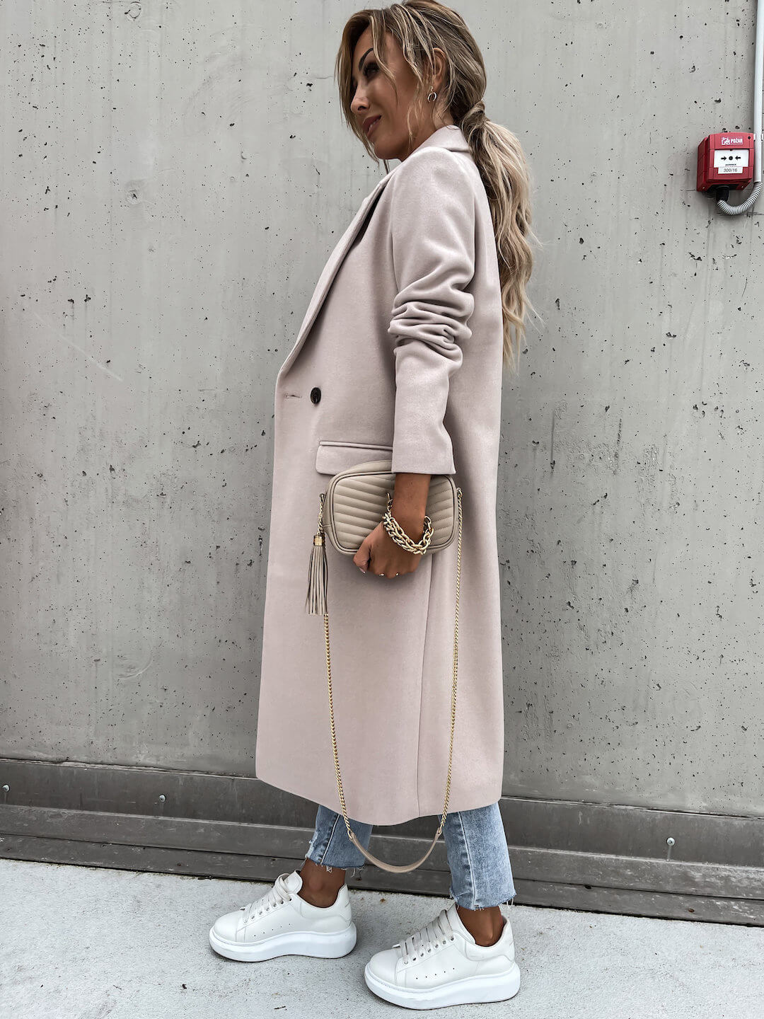 Manteau Long en Laine Foulée Léonie