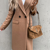 Manteau Long en Laine Foulée Léonie