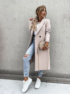 Manteau Long en Laine Foulée Léonie