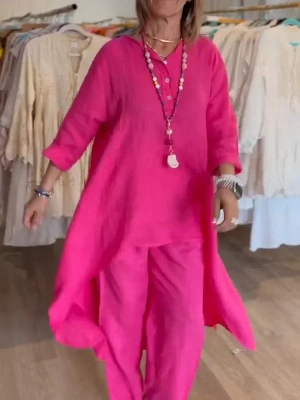 Ensemble Long en Lin pour Femme Elenia