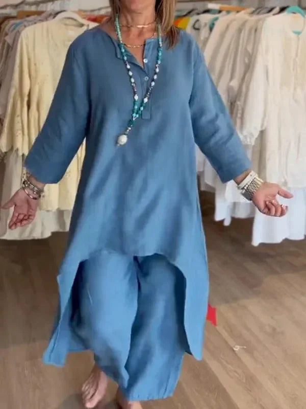 Ensemble Long en Lin pour Femme Elenia