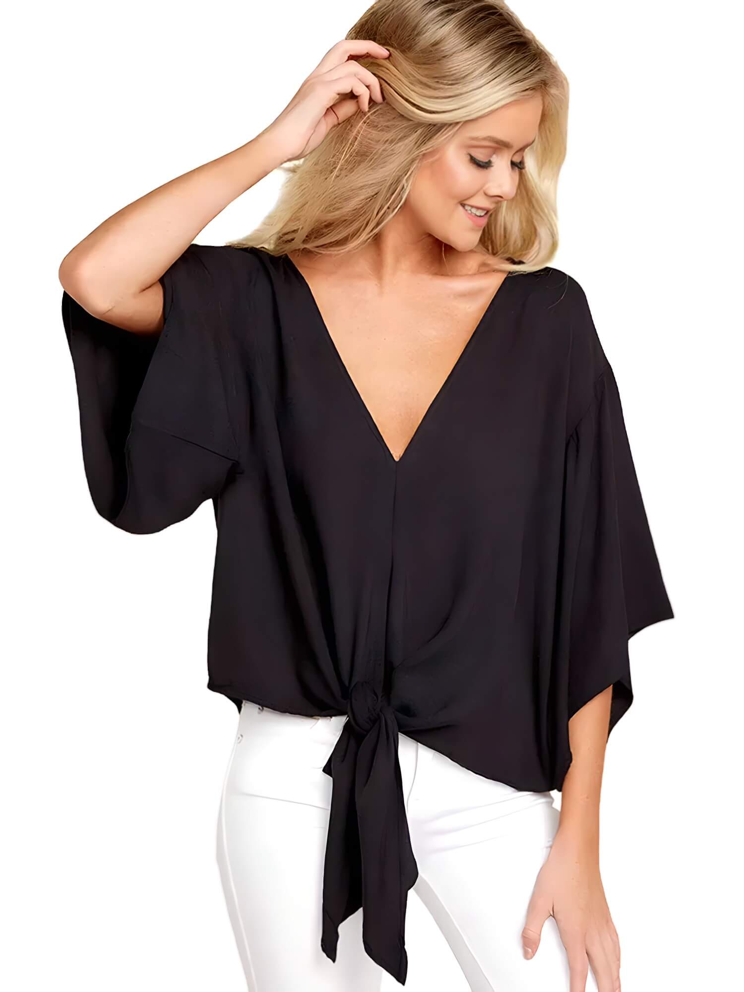 Blouse Col V Élèa