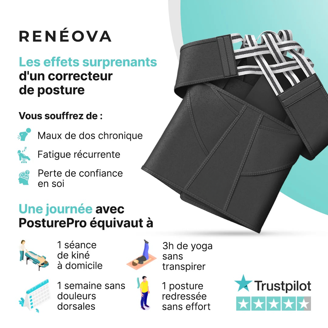 PosturePro™ - Correcteur de posture instantané