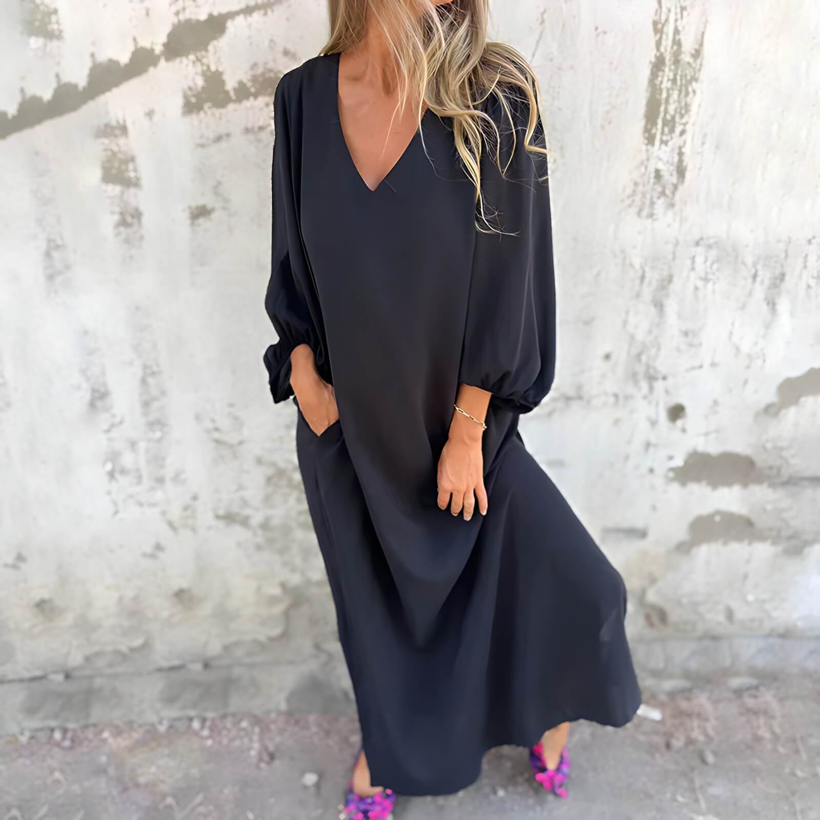Robe Longue Élégante Rilene