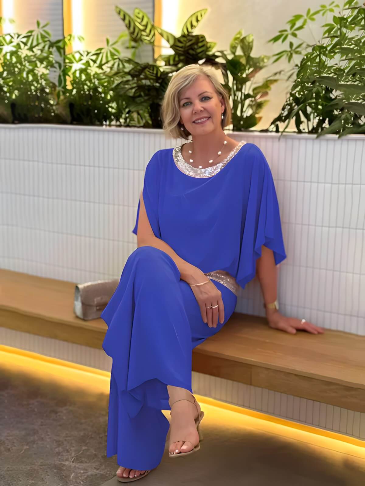 Ensemble Élégant en Chiffon Velia