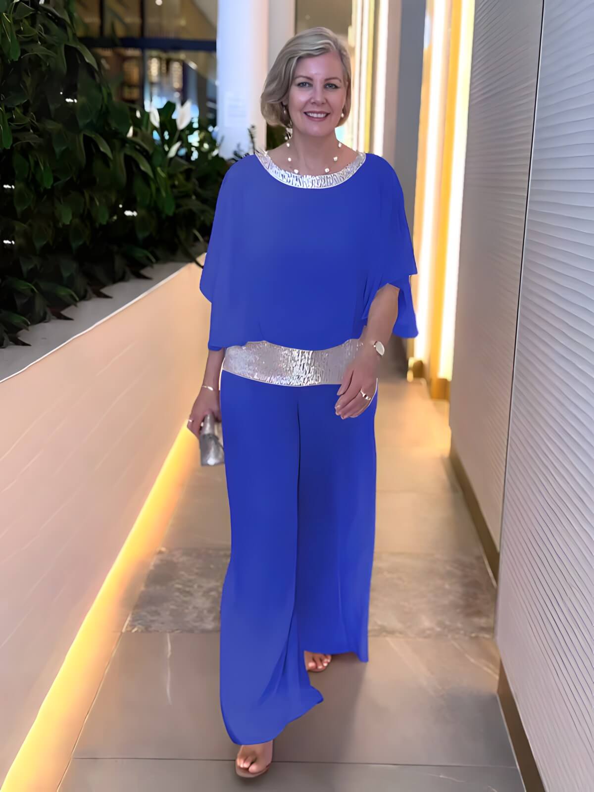 Ensemble Élégant en Chiffon Velia