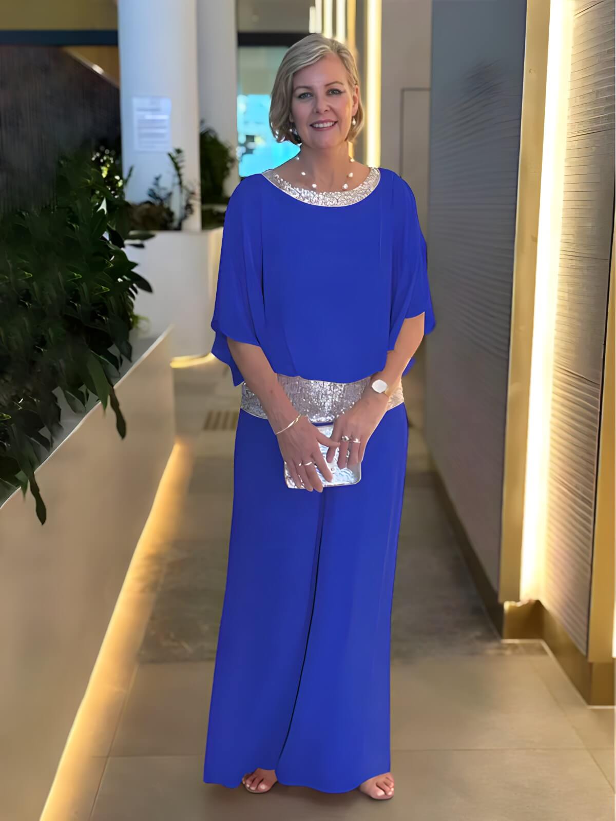 Ensemble Élégant en Chiffon Velia