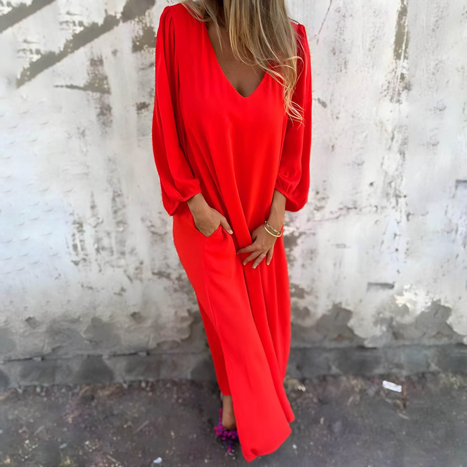 Robe Longue Élégante Rilene