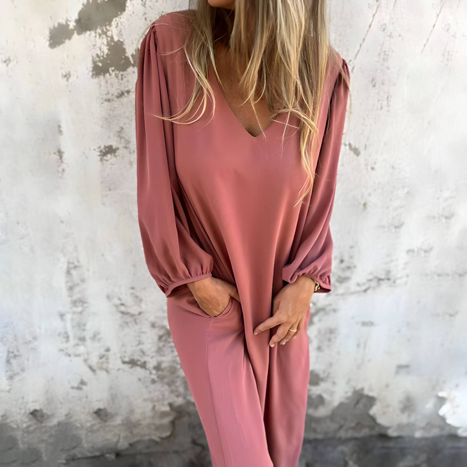 Robe Longue Élégante Rilene