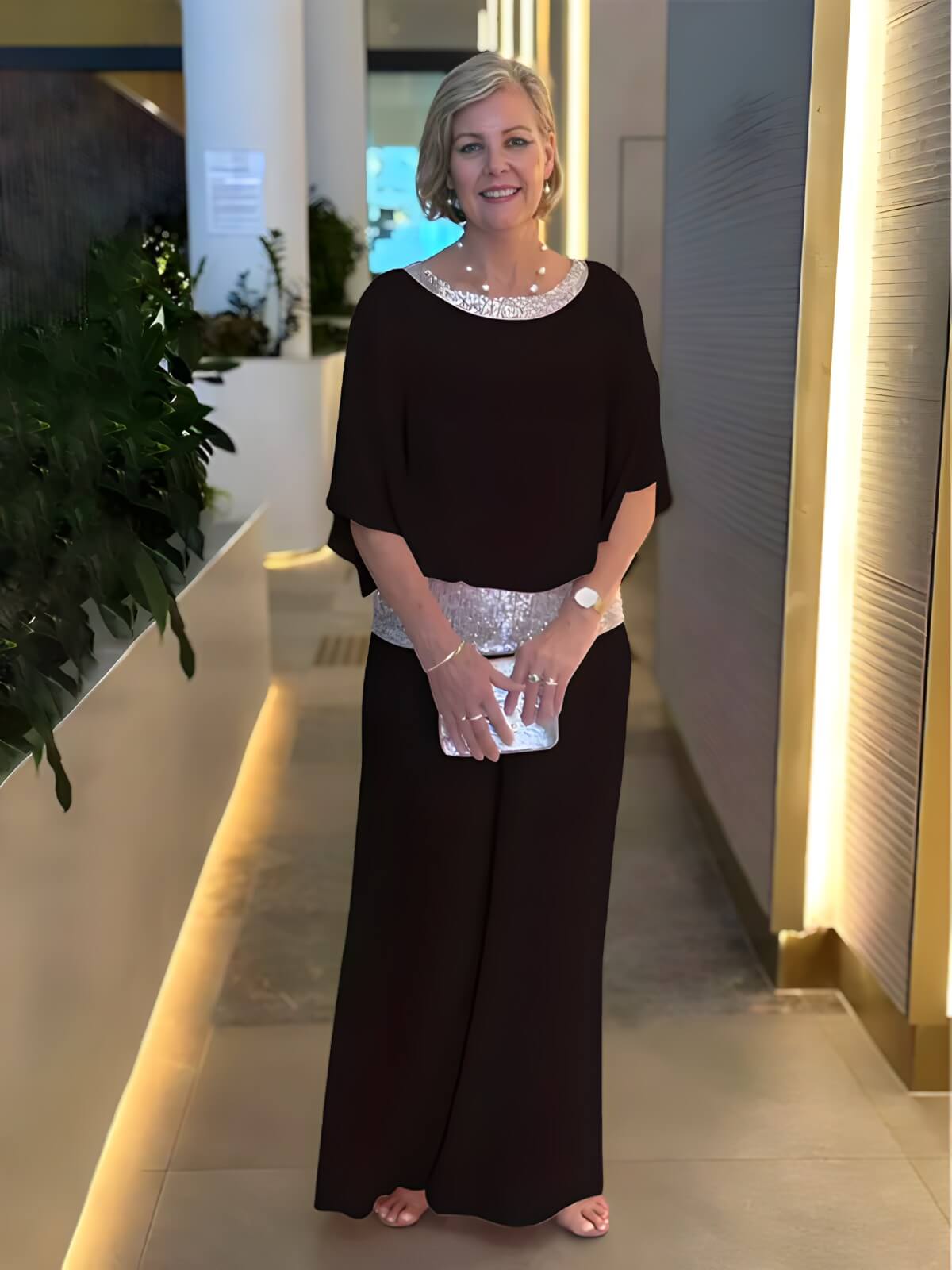 Ensemble Élégant en Chiffon Velia