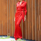 Robe Longue Portefeuille Dione