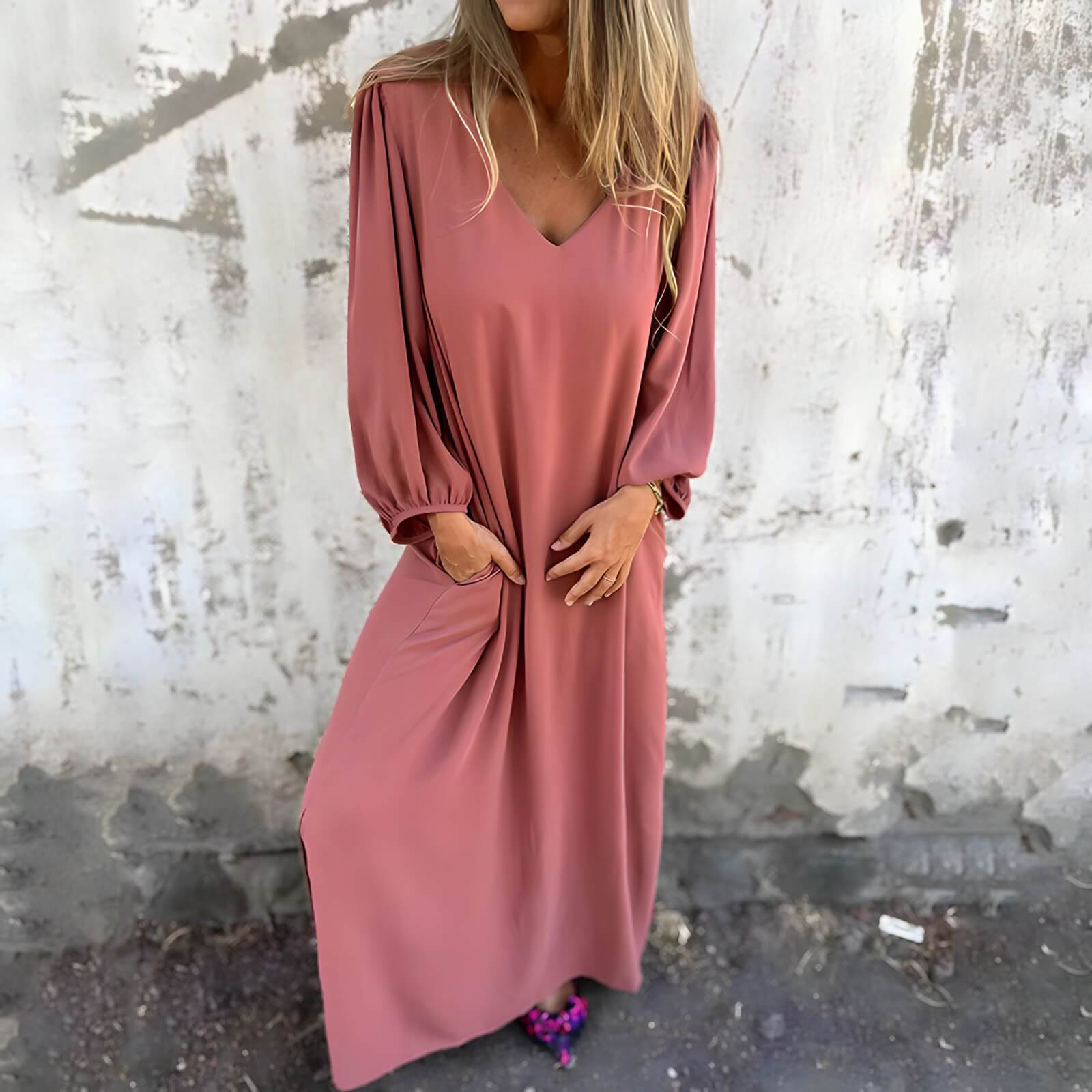 Robe Longue Élégante Rilene