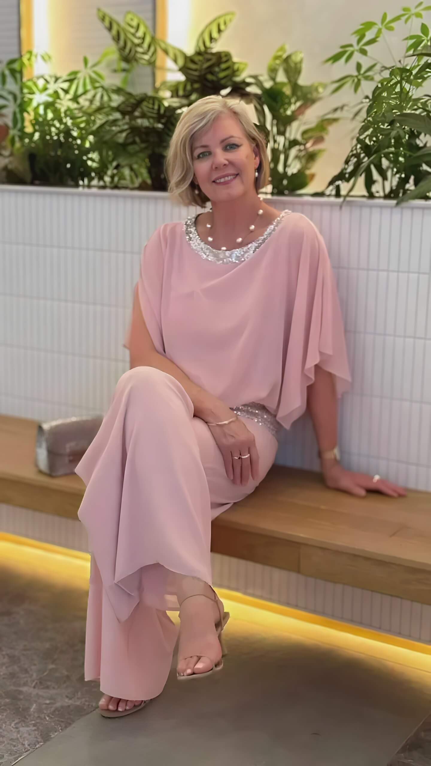 Ensemble Élégant en Chiffon Velia