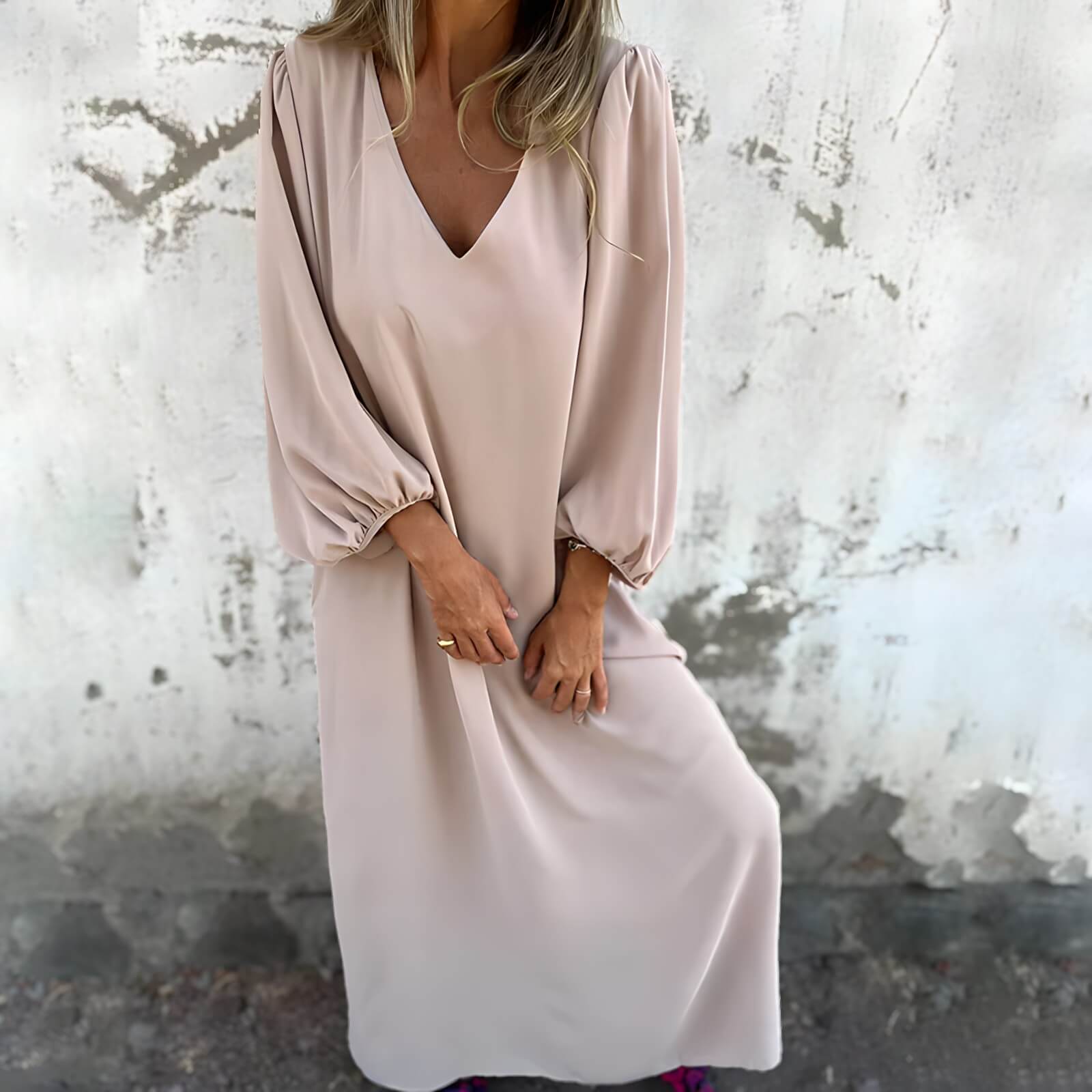 Robe Longue Élégante Rilene