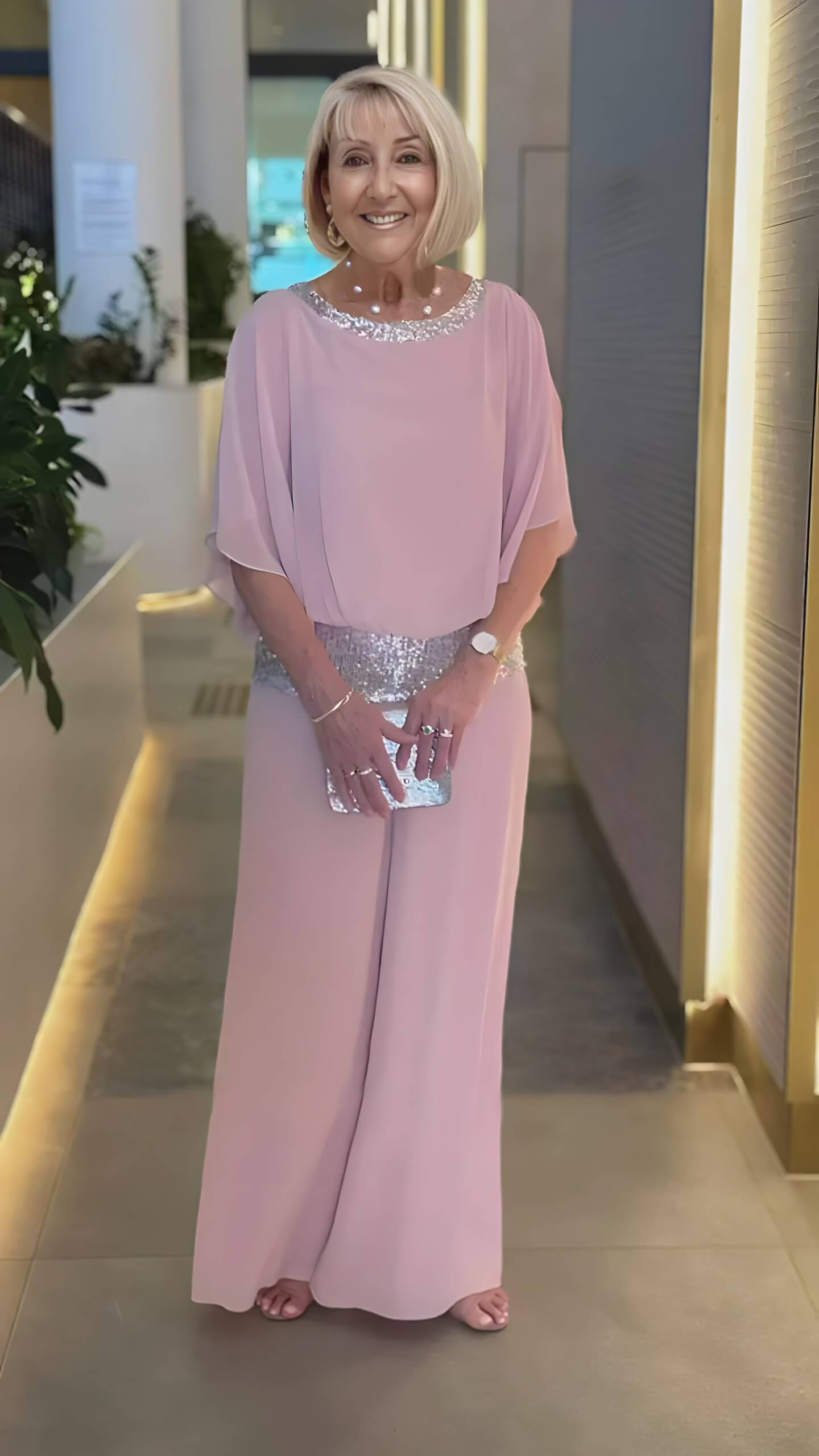 Ensemble Élégant en Chiffon Velia