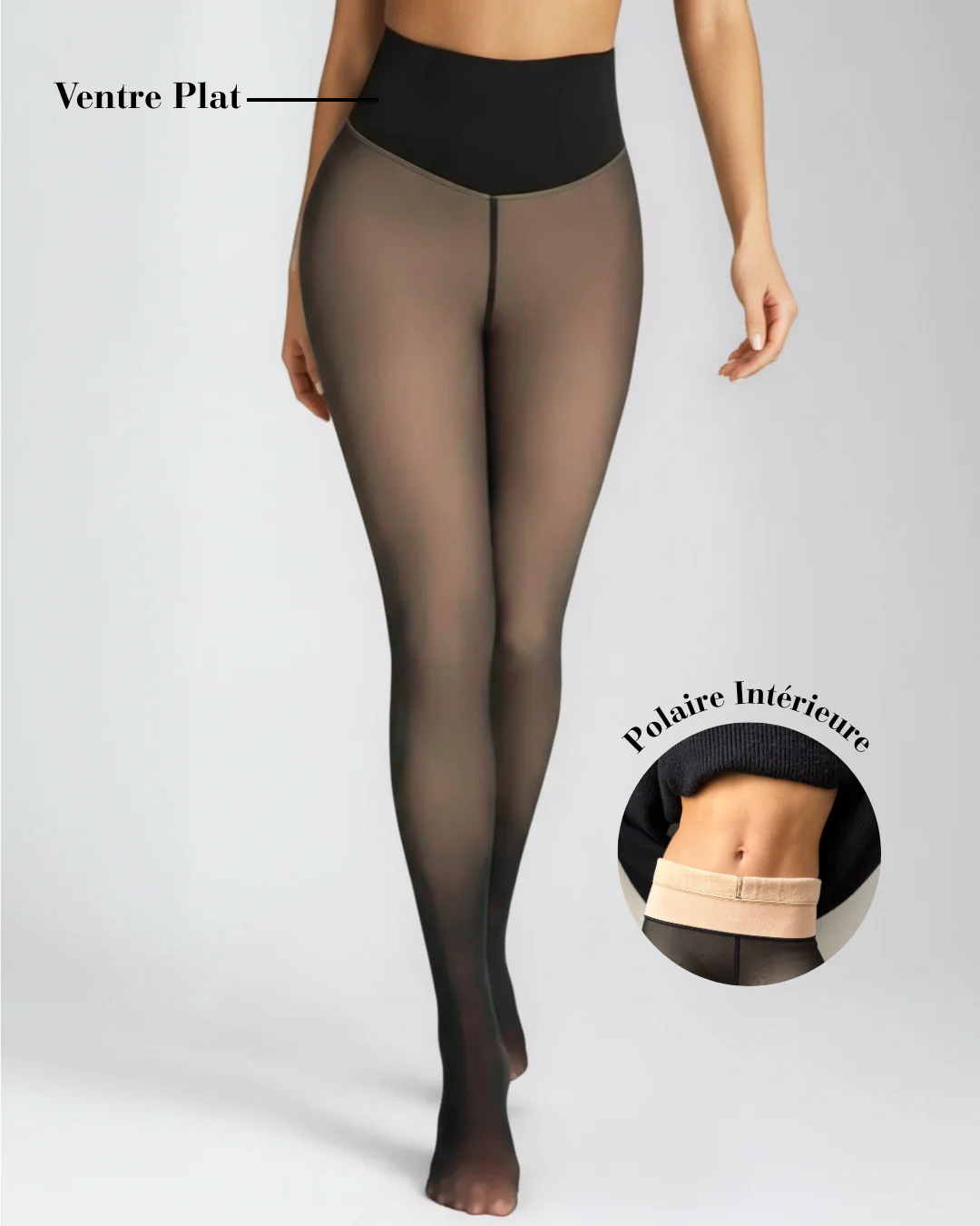 Collant Polaire Invisible - Doublure Polaire & Gainant